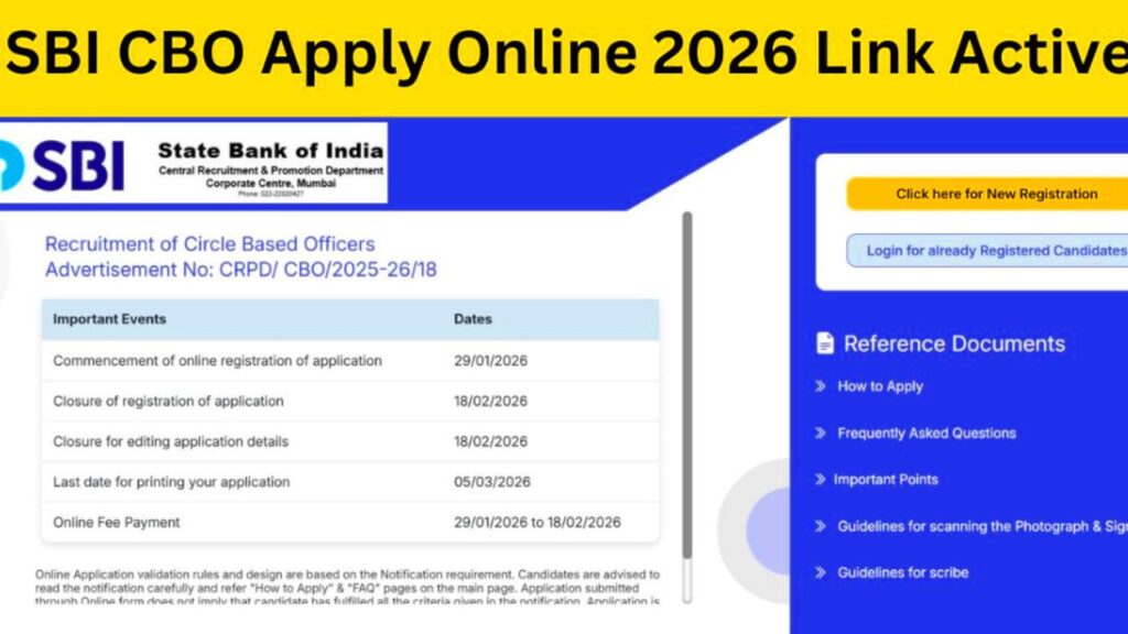 SBI CBO Result 2026